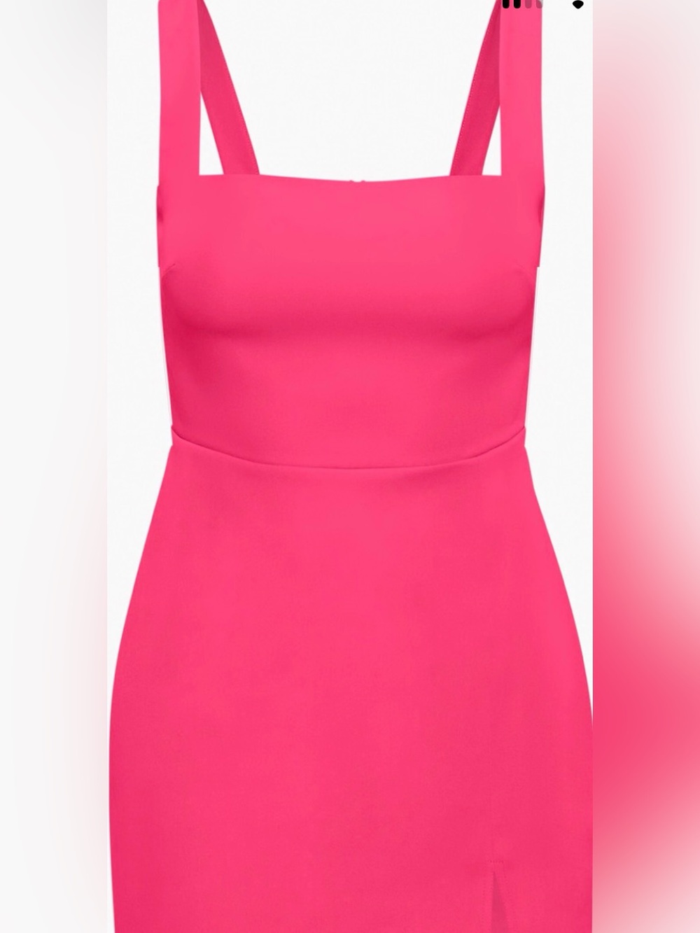 Aritzia Babaton Hot Pink Square-Neck Mini Dress size 0